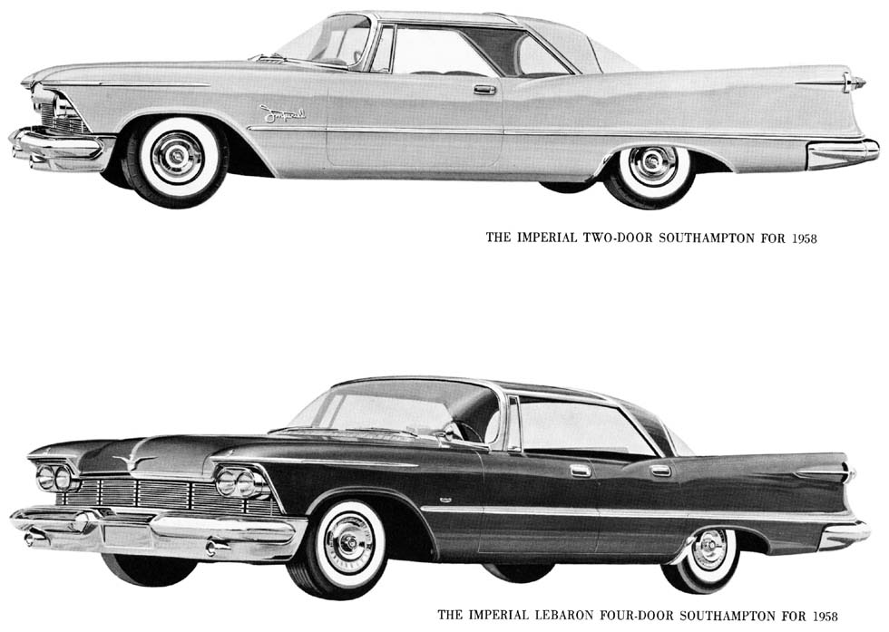 1958 Chrysler Black And White Brochure Page 4